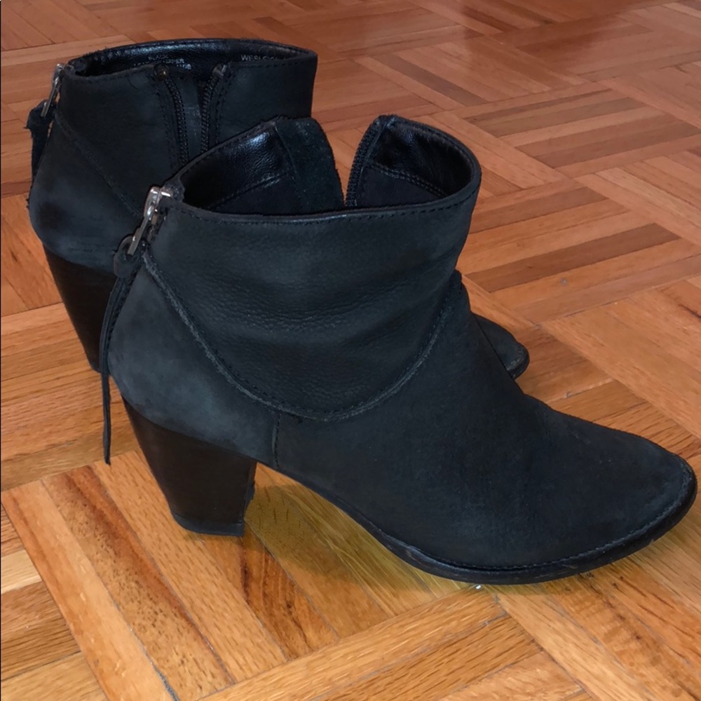 Black Suede Ankle Booties